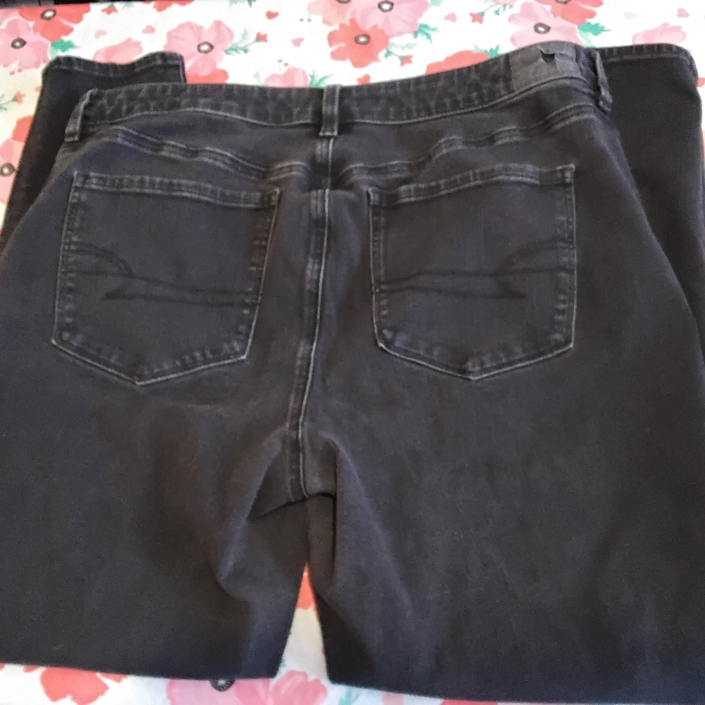 American Eagle AEO Dream Stretch Black Jegging  jeans Women’s Size 16 35W 27L